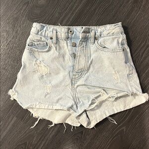 Zara Light Blue Denim Shorts